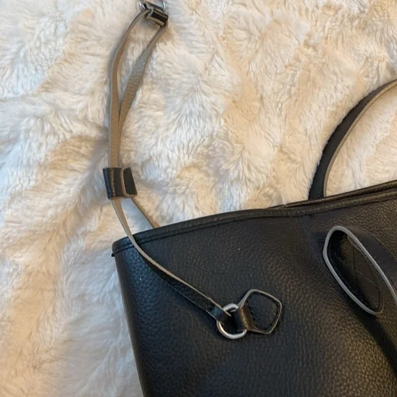 Lodis Bliss Leather Tote with Wristlet, Black - Picture 6 of 7